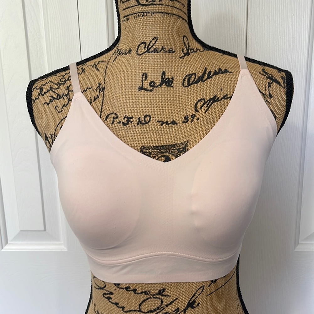 True & Co. Full Cup Wireless Bra, S